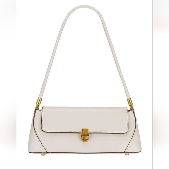Elegant White Shoulder Bag - Picture 1 of 5